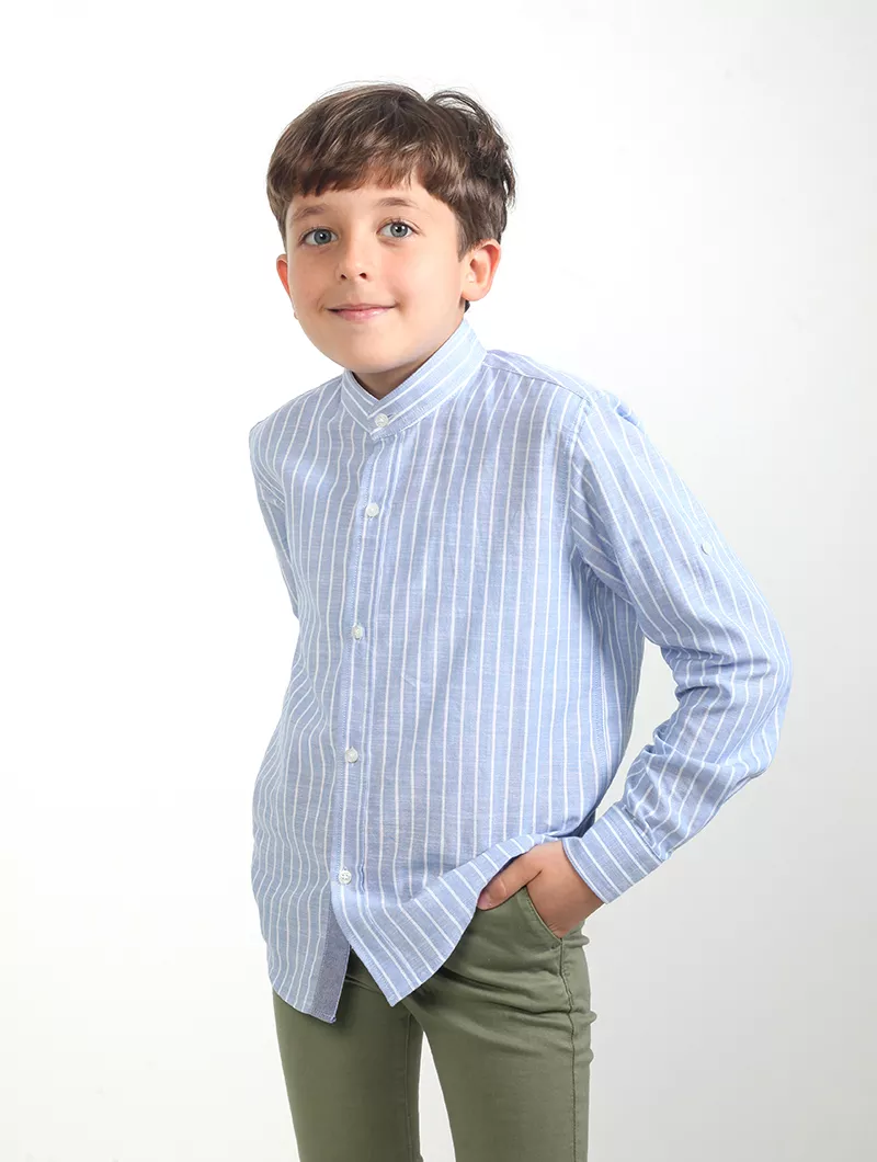 Chemise rayée garçon